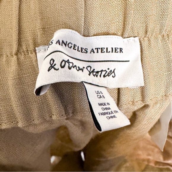 & Other Stories Linen Shorts - Picture 3 of 3